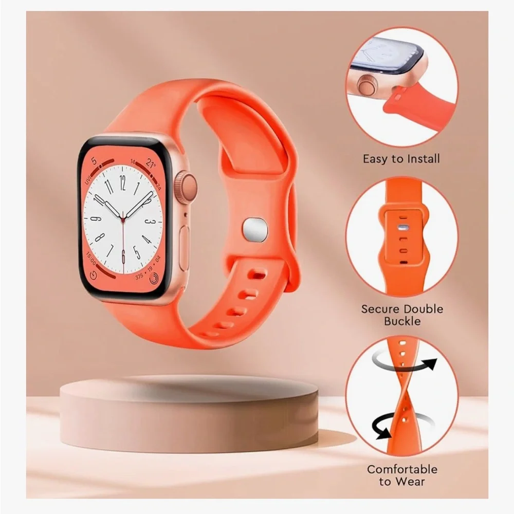 NEW-Apple Watch Band silicone for size 38/40/41/42 mm Variety of colors avail